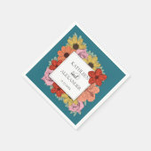 Helle und feine Aquamarine Bläsereihe Serviette (Ecke)