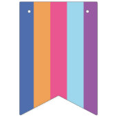 Helle und feine Farbschau Geburtstag Wimpelkette (Erste Fahne)