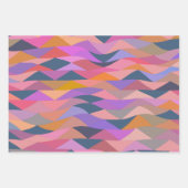 Helle und fette Abstrakte Dreiecke in lebhafter Fa Geschenkpapier Set (Vorderseite 3)