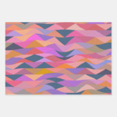 Helle und fette Abstrakte Dreiecke in lebhafter Fa Geschenkpapier Set (Vorderseite 2)