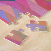 Helle und fette Abstrakte Dreiecke in lebhafter Fa Puzzle (Seite)