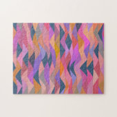 Helle und fette Abstrakte Dreiecke in lebhafter Fa Puzzle (Horizontal)