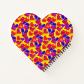 Helle und fette gestrichene Herzen | Valentinstag Notizblock (Rückseite)