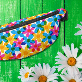 Helle und fette Hippie-Blume Retro Floral Bauchtasche