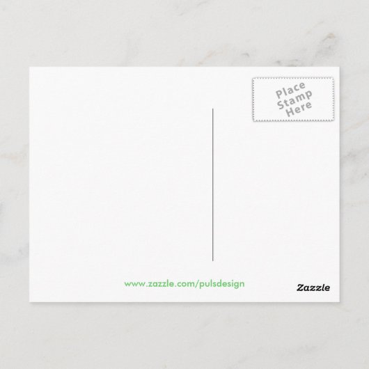 Helle und fette Postkarte (Rückseite)