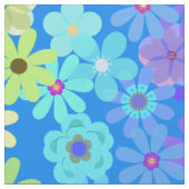 Helle und fette Rainbow-Hippie-Blume Stoff (Nahaufnahme)