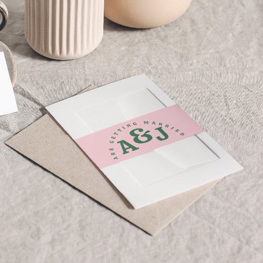 Helle und fette Retro Einladungsbanderole