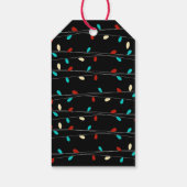 Helle und fette String-Lights Monogram-Geschenk-Ta Geschenkanhänger (Rückseite)