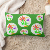 Helle und fröhliche Blume - 2 Hintergrund - Lendenkissen (Decke)