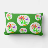Helle und fröhliche Blume - 2 Hintergrund - Lendenkissen (Vorderseite)