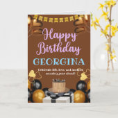 Helle und fröhliche Geburtskarte Karte (Gelbe Blume)