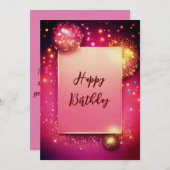 Helle und fröhliche Geburtstagskarte! Dankeskarte (Vorne/Hinten)