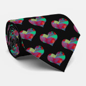Helle und fröhliche Herzform Krawatte (Gerollt)
