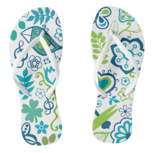 Helle und fröhliche Outdoor-Szene Umdrehe Flop Badesandalen