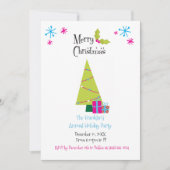 Helle und fröhliche Retro-Urlaub Einladung (Vorderseite)