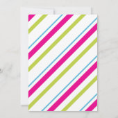 Helle und fröhliche Retro-Urlaub Einladung (Rückseite)