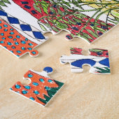 helle und fröhliche Waldwasserfarbe Puzzle (Seite)