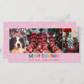 Helle und fröhliche Weihnachten 3 Foto Collage (Vorne/Hinten)