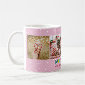 Helle und fröhliche Weihnachten 4 Foto Collage Kaffeetasse (Links)