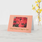 Helle und fröhliche Weihnachten, Grußkarte Karte (Gelbe Blume)