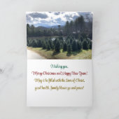 Helle und fröhliche Weihnachten, Grußkarte Karte (Innenseite)