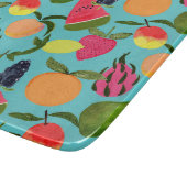 Helle und fruchtige Glasschneide Schneidebrett (Ecke)