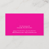 Helle und frühe Art Schreibens-Maschine Visitenkarte (Rückseite)