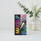 Helle und Fun Makeup Palette mit Pinsel MUA Visitenkarte (Stehend Vorderseite)