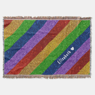 Helle und Funkelnd Regenbogen-Imitate Glitzer Stre Decke