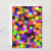 Helle und funkelnde Lichter Bokeh Hintergrund Einladung (Vorderseite)