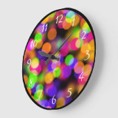 Helle und funkelnde Lichter Bokeh Hintergrund Große Wanduhr (Winkel)