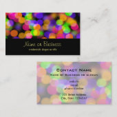 Helle und funkelnde Lichter Bokeh Hintergrund Visitenkarte (Vorne/Hinten)