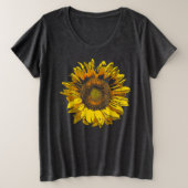 Helle und glorreiche Sonnenblume Große Größe T-Shirt (Design vorne)