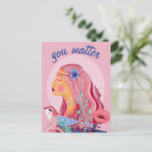 Helle und glückliche Frauen der europäischen Volks Postkarte (Stehend Vorderseite)