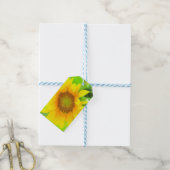 Helle und heitere Gelbblüte Geschenkanhänger (Mit Garn)