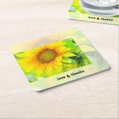 Helle und heitere Gelbblüte Rechteckiger Pappuntersetzer (angewinkelt)