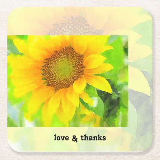 Helle und heitere Gelbblüte Rechteckiger Pappuntersetzer (Vorderseite)