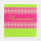 Helle und Hübsche Sommerzeit Serviette (Vorderseite)