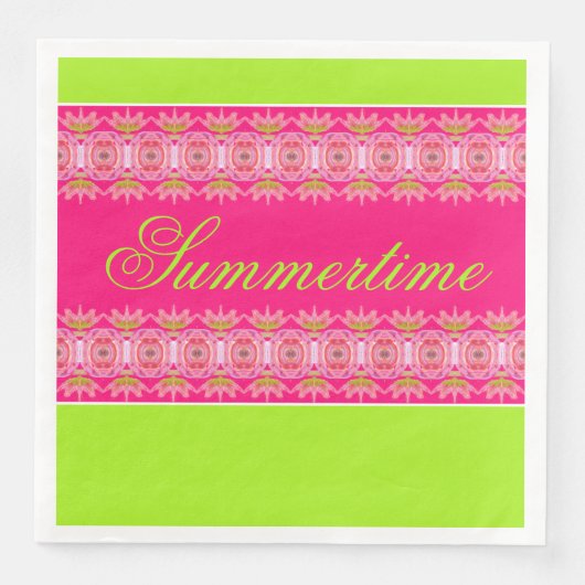 Helle und Hübsche Sommerzeit Serviette (Vorderseite)