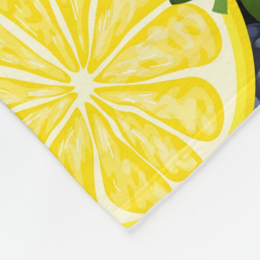 Helle und kühne Fruchtflocken Fleecedecke (Ecke)