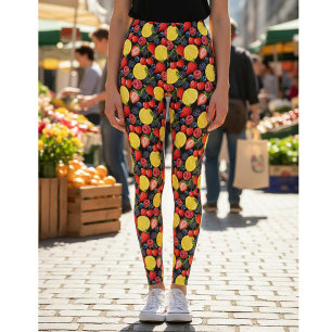 Helle und kühne Fruchtsäfte Leggings