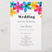 Helle und kühne Hippie-Blume Frühjahrssehen (Vorderseite)