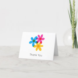 Helle und kühne Hippie-Blume Frühjahrssehen Dankeskarte