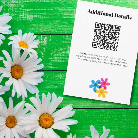 Helle und kühne Hippie-Blume Frühjahrssehen Einladung