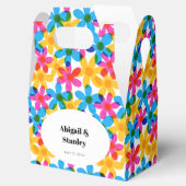 Helle und kühne Hippie-Blume Frühjahrssehen Geschenkschachtel (Geöffnet)