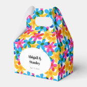 Helle und kühne Hippie-Blume Frühjahrssehen Geschenkschachtel (Vorderseite)