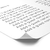 Helle und kühne Hippie-Blume Frühjahrssehen Poster (Ecke)