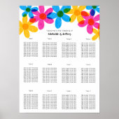 Helle und kühne Hippie-Blume Frühjahrssehen Poster (Vorne)