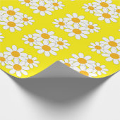 Helle und kühne Margerite Geschenkpapier (Ecke)