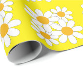 Helle und kühne Margerite Geschenkpapier (Rolleneckpunkt)